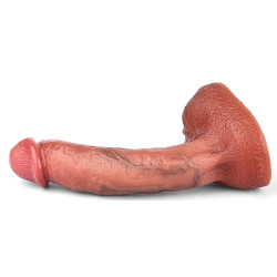 RealCockz Gode Curved Balls 16 x 3.5cm Marron